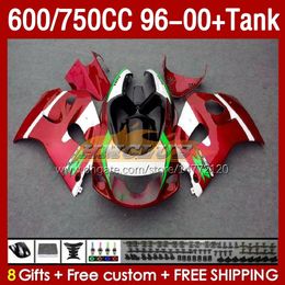 Fairings & Tank For SUZUKI SRAD GSXR600 GSXR 600 750 CC 1996 1997 1998 1999 2000 Body 156No.113 GSXR750 600CC GSX-R750 750CC 96-00 GSXR-600 96 97 98 99 00 Fairing red glossy