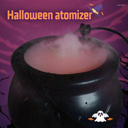 Party Decoration Halloween Witch Pot Cauldron Mister Mist Maker Smoke Fog Machine Colour Changing Prop