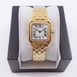 Women Watches 27 mmor 22mm Dial Dial/prata Aço inoxidável Quartz Lady Watch With Diamond Elegant Wristwatch Montre de Luxe Santo