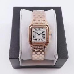 Novo 2022 Women Watches 27mm ou 22mm Dial Dial Gold/Prata A￧o inoxid￡vel Quartz Lady Watch With Diamond Elegant Wristwatch Montre de Luxe Santo Presente