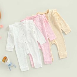 Rompers Baby Solid Rompers Baby Girls Jumpsuit Autumn Baby Girls Clothes For Newborn Costumes Kids Overalls Infant Clothing J220922