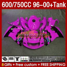 Fairings & Tank For SUZUKI SRAD GSXR600 GSXR 600 750 CC 1996 1997 1998 1999 2000 Body 156No.116 GSXR750 600CC GSX-R750 750CC 96-00 GSXR-600 96 97 98 99 00 Fairing glossy rose