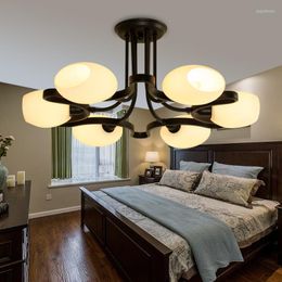 Pendant Lamps Manufacturer Wholesale Country Iron American Living Room Dining El Lounge Retro Chandelier