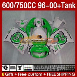 Fairings & Tank For SUZUKI SRAD GSXR600 GSXR 600 750 CC 1996 1997 1998 1999 2000 Body 156No.103 GSXR750 600CC GSX-R750 750CC 96-00 GSXR-600 96 97 98 99 00 Fairing green lucky