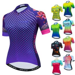 Racing Jackets JPOJPO Pro Cycling Jersey Women Summer Mountain Bike Tops Team Sport Clothing Quick Dry MTB Bicycle Shirt Maillot