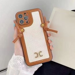 Iphone cases Designer Phone Case Slant Cross Case Fashion Retro Hanging Neck for 11/12/13/14 Phone Case g2