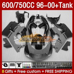 Fairings & Tank For SUZUKI SRAD GSXR600 GSXR 600 750 CC 1996 1997 1998 1999 2000 Body 156No.102 GSXR750 600CC GSX-R750 750CC 96-00 GSXR-600 96 97 98 99 00 Fairing grey black