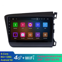 Android Car Video Player Touch Screen for Honda Civic RHD 2012 with WiFi Bluetooth Music USB AUX Support DAB SWC DVR