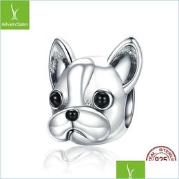 Charms 925 Sterling Sier Loyal Partners Charms French Doggy Animal Beads Fit Women Charm Bracelets Dog Diy Jewellery 2030 Q2 Drop Deliv Dhajv