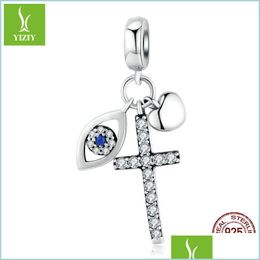 Charms Mtiple Guardian Eye Pendant Charm For Bracelet 925 Sterling Sier Corss Original Jewellery 2010 Q2 Drop Delivery 2021 Findings Co Dhkfl