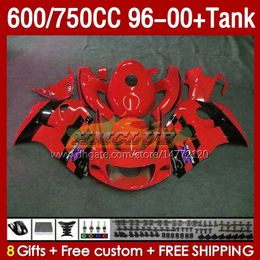 Fairings & Tank For SUZUKI SRAD GSXR600 GSXR 600 750 CC 1996 1997 1998 1999 2000 Body 156No.117 GSXR750 600CC GSX-R750 750CC 96-00 GSXR-600 96 97 98 99 00 Fairing red glossy