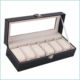 Jewellery Boxes Window Organiser Box For Save 6 Wrist Watches 656 Q2 Drop Delivery 2021 Jewellery Packaging Display Dhseller2010 Dhqlv