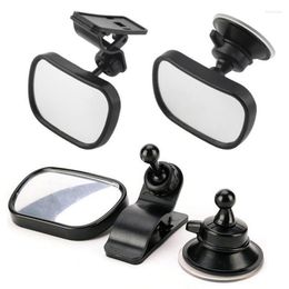 Interior Accessories Car Mirror Rear Seat View Baby Safety Adjustable Clip And Sucker Dual Mount Rearview