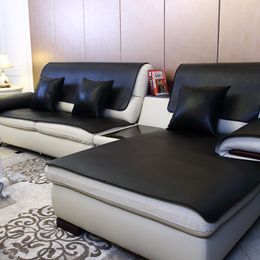 Chair Covers Black Washable Leather Sofa Cushion Four Seasons Non-slip Waterproof European Style Cover Universal Towel Customized