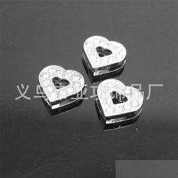 Charms 50Pcs 8Mm Fl Rhinestone Mixed Style Slide Charms Letters Hang Pendants Diy Accessories Fit Belts Bracelets Necklaces 463 T2 Dh2Cw