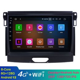 Android 9 inch Car Video Stereo GPS Navigation for 2015-Ford Ranger with Bluetooth USB WIFI support SWC 1080P