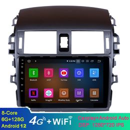 9 Inch Android Car Video Stereo GPS Navigation for Corolla 2007-2010 with Bluetooth USB WiFi Support SWC 1080P
