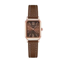 Goldie's new popular watch ladies fashion minimalist niche design temperament small square watch female quartz