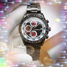six needles sports racing wristwatch 41mm sub dials work fashion mens watches Japen VK Quartz Chronograph noble Hardlex Glass Iced Out wristwatch Montre De Luxe