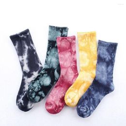 Sports Socks 5 Colors Cotton Ethnic Couple Harajuku Men Women Sport Sock Professional Cycling Bicycle Camping Hiking Winter