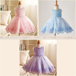 Flower Girls Dress 2022 Elegant Princess Infant Ball Gown Costume Baby Kids Dresses For Girl Baby Wedding Party Vestidos 20220924 E3