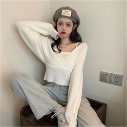 Women's Sweaters Women's Casual Korean Style Daily Loose Design Spring Fashion College Pullovers Women Knitting Elegant Solid All Match