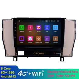 9 Inch Android Car Video GPS Multimedia Player for 2010-2014 Toyota Old Crown Vehicle Head Unit Stereo Support WIFI DVR OBD II