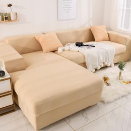 Chair Covers Solid Colours Sofa Cover Modern Set Non-slip Couch Removable For Living Room Pets Sectional L-shaped