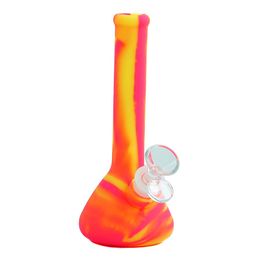 Hookahs 7.5'' silicone small beeker unique shape water pipes bong smoke accessories dab rig