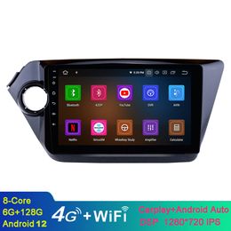 9 inch Android Car Video GPS Navigation System HD Touchscreen Radio for Kia K2 Rio 2011-2015 AM FM Bluetooth