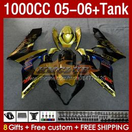 OEM Fairings & Tank For SUZUKI GSX-R1000 golden stock GSXR1000 GSXR 1000 CC K5 05 06 Bodys 157No.45 1000CC GSXR-1000 2005 2006 GSX R1000 2005-2006 Injection Mould Fairing