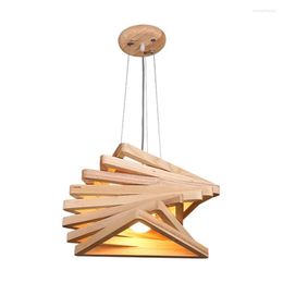 Pendant Lamps Modern Lights Living Room Dining Wood Decor Stair Lamp Indoor Home Kitchen Hanging