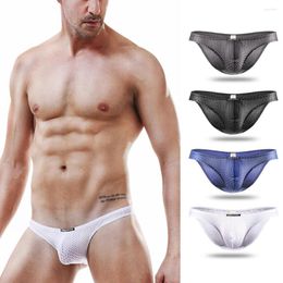 Underpants Mesh Breathable 2022 Men's Shorts Briefs Male Comfortable Solid Sexy Men Underwear Brief