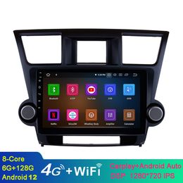 10.1 inch Android Car Video Radio Player for Toyota Highlander 2008-2014 with Bluetooth WiFi GPS Navigation