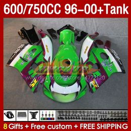 Fairings & Tank For SUZUKI green purple SRAD GSXR 600 750 CC GSXR600 96 97 98 99 00 Body 156No.53 GSXR750 600CC GSXR-600 1996 1997 1998 1999 2000 GSX-R750 750CC 96-00 Fairing