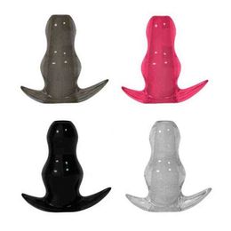 Nxy Sex Anal Toys 1pc Butt Plug Douche Enema Dilator Hollow Toys for Woman Gay Prostata Massager Peep Vaginal Products 1119