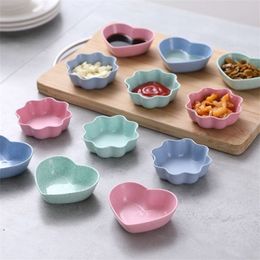 Creative plastic seasoning plates condiment sauce Dishes Household kitchen tableware Snacks pickle small plate T9I002097