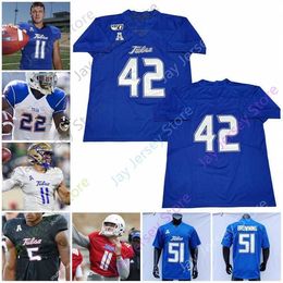 Nik1 Tulsa Golden Hurricane Football Jersey NCAA College Jerry Ostroski Zach Smith Shamari Brooks Keylon Stokes Sam Crawford Jr. Gipson Johnson