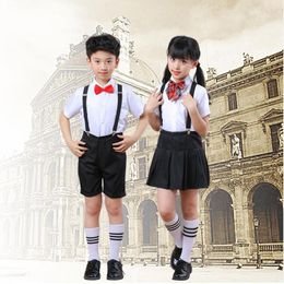 Clothing Sets Children's Chorus Performance Boys And Girls Bibs Student Uniforms Wear School