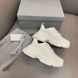 trainer boxes UK - Trainers Dr Shoes Chunky Dad Casual Outdoor Sneakers Triple s Beige Sneaker Thick Bottom St Color Top Selling Included Box