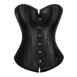 Bustiers & Corsets Womens Corset Bustier Satin Sexy Plus Size Gothic Lace Up Boned Gorset Top Shapewear Classic Clubwear Party Club Night