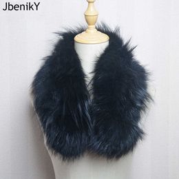 Scarves Female Real Fox Fur Scarf Winter Warm Genuine Knitted Scarved Ladies Luxury Blk New Arrival Fashionable Soft Scarfs Y2209