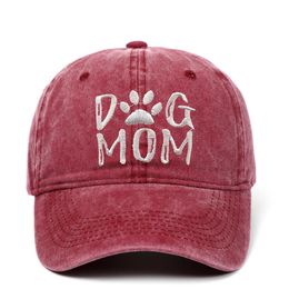 outdoor dog wash UK - Ball Caps Embroidery DOG MOM Fashion Cap Hat Cotton Washed Soft Sport Baseball Caps Couple Snapback Hip Hop Dad Hats For Men Women Outdoor T220923