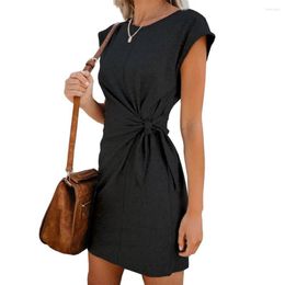 Party Dresses Summer Casual T Shirt Dress For Women Short Sleeve O-Neck Slim Pencil Tight Sexy Beach Wedding