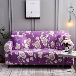 Chair Covers Floral Printed Sofa Couch Cover Slipcovers Elastic Stretch Furniture Protectors For Living Room Towel 1/2/3/4-Seater