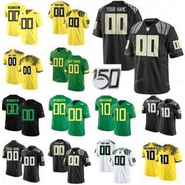 Sj NCAA College Jerseys Oregon Ducks 10 Justin Herbert 7 CJ Verdell 5 Kayvon Thibodeaux 3 Sj hnny Sj hnson III Custom Football Stitched