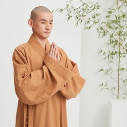 Ethnic Clothing Ciyuan Monk Clothes Spring And Summer Cotton Men's Women's Long Coat