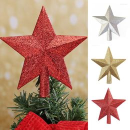Christmas Decorations 1PCS Tree Topper Decoration Xmas Shatterproof Glitter Star Home Decor 2022 Year