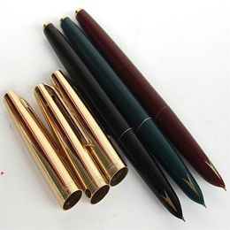 Fountain Pens Old Vintage Hero 332 Fountain Pen Fine Nib Writing Practice Calligraphy Stationery Production Made In China In 1990 220923