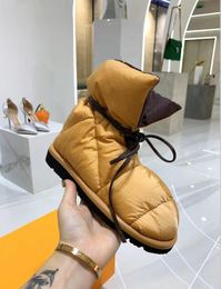 Ankle Boot Nylon Boots Pillow Comfort Designer Luxury Women Winter Snow 2021 Size